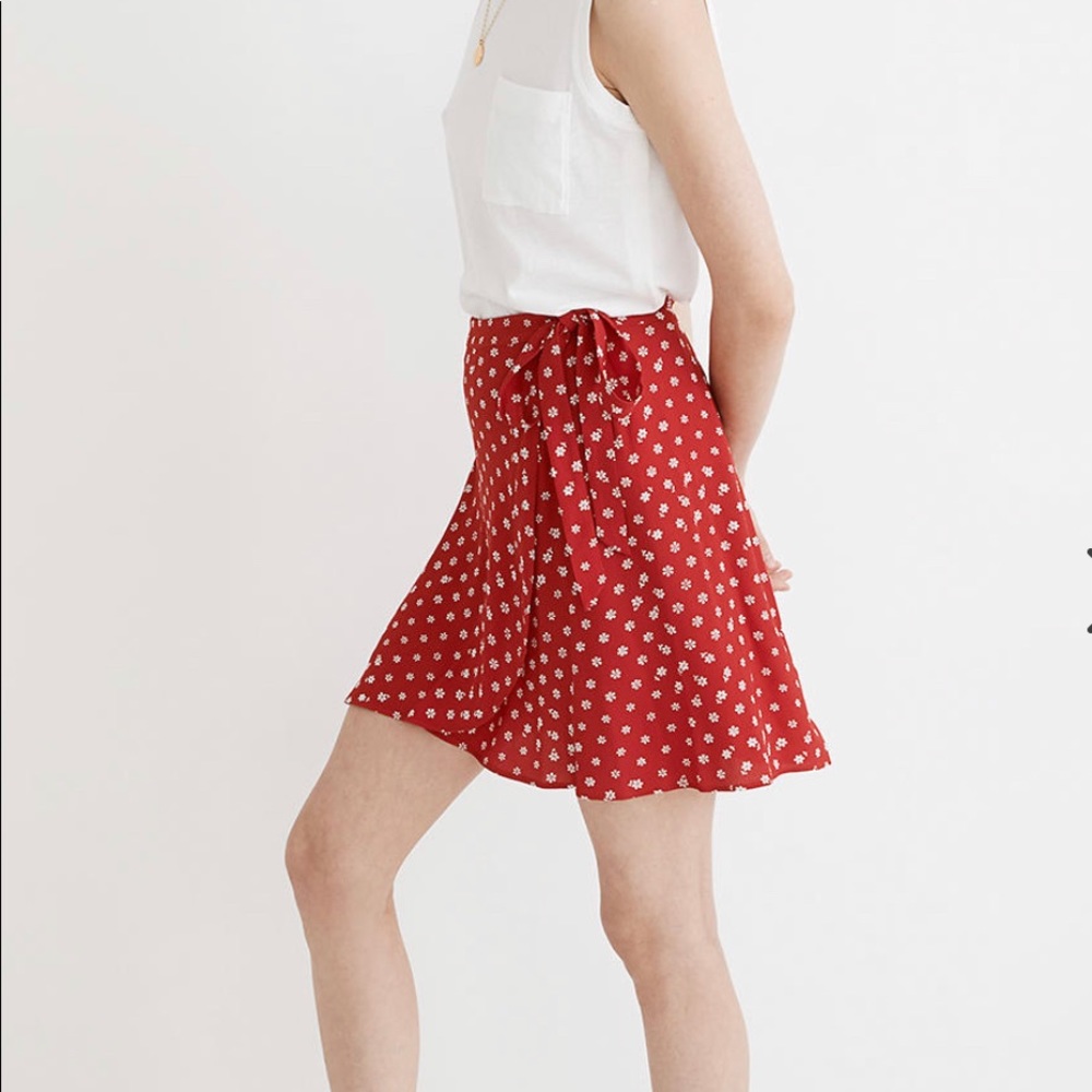 Madewell wrap mini skirt in Bandana flower   SZ 8